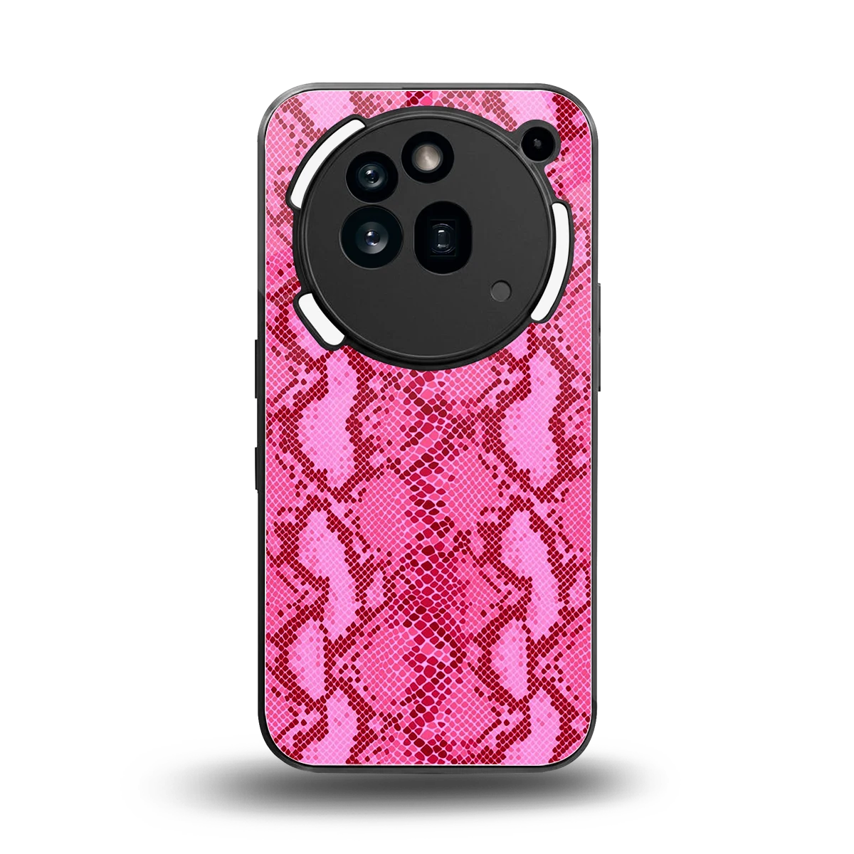 Pink Serpent back phone cover | glass case for nothing phone 3a pro