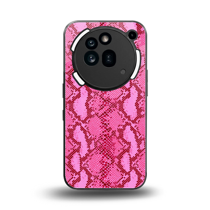 Pink Serpent back phone cover | glass case for nothing phone 3a pro