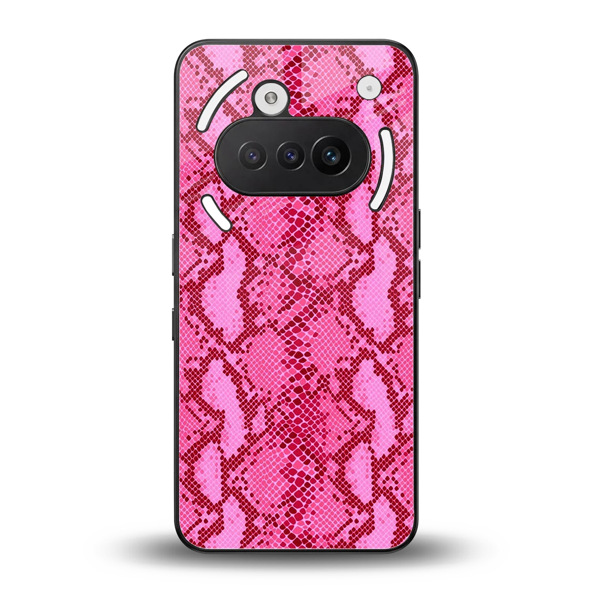 Pink Serpent back phone cover | glass case for nothing phone 3a