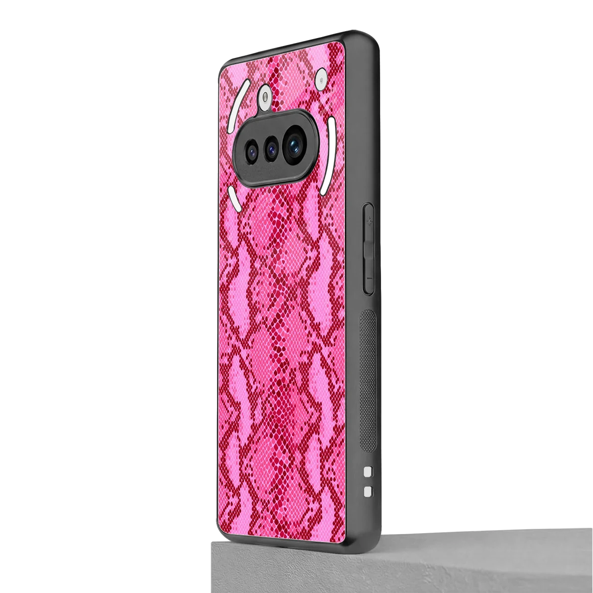 Pink Serpent nothing phone 3a mobile cover | shockproof glass phone case