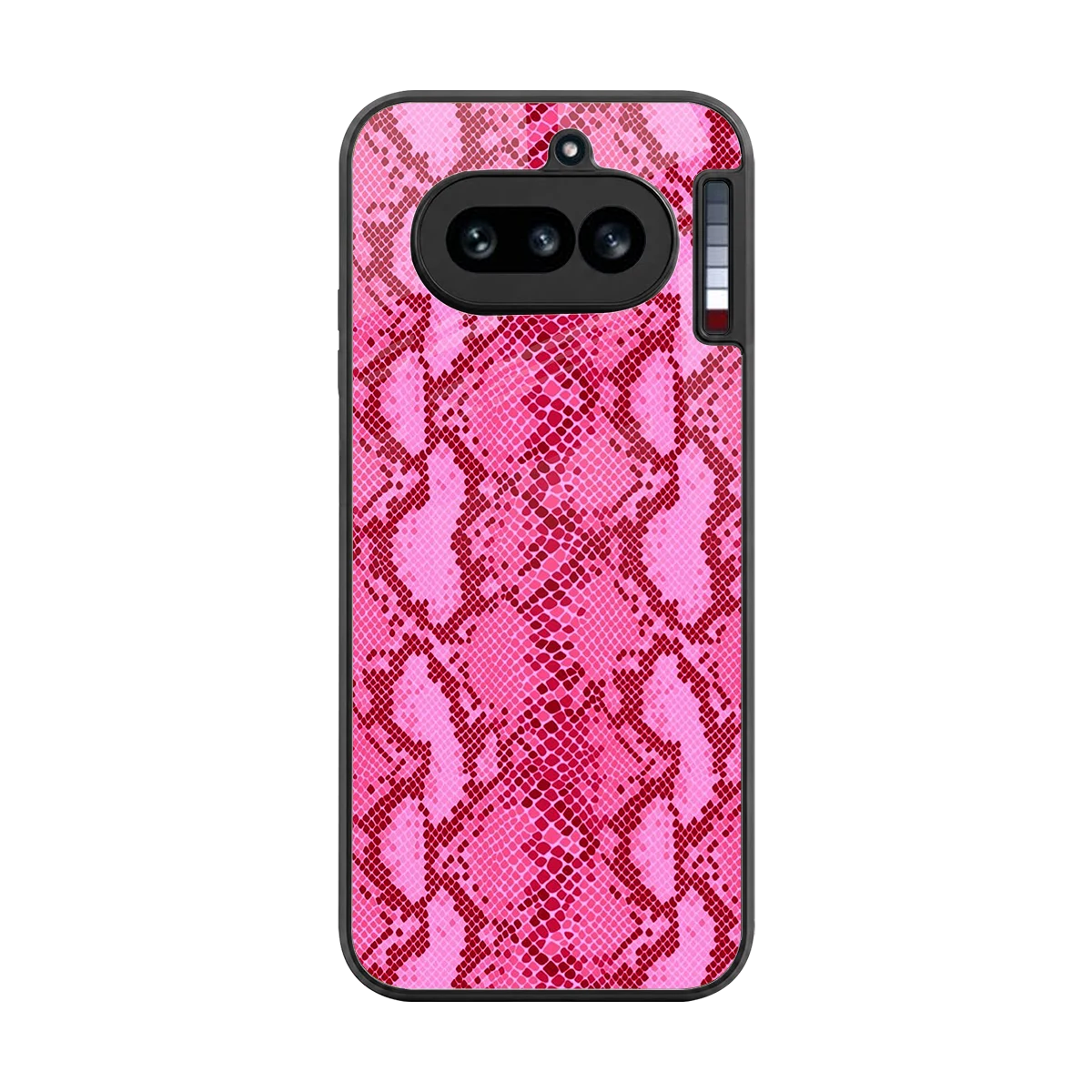 Pink Serpent back phone cover | glass case for nothing phone 4a