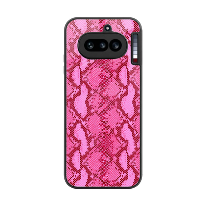 Pink Serpent back phone cover | glass case for nothing phone 4a