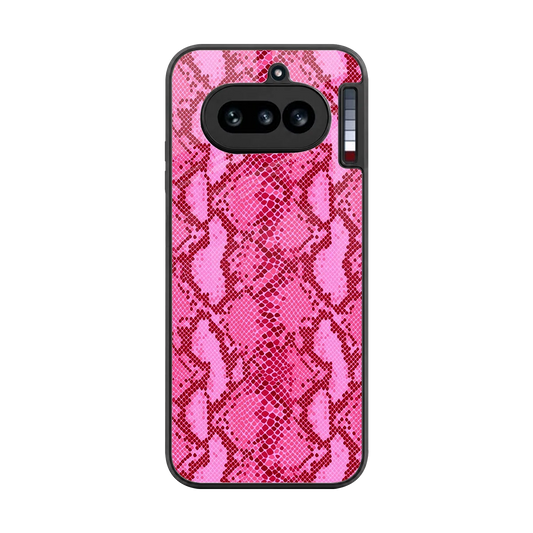 Pink Serpent back phone cover | glass case for nothing phone 4a