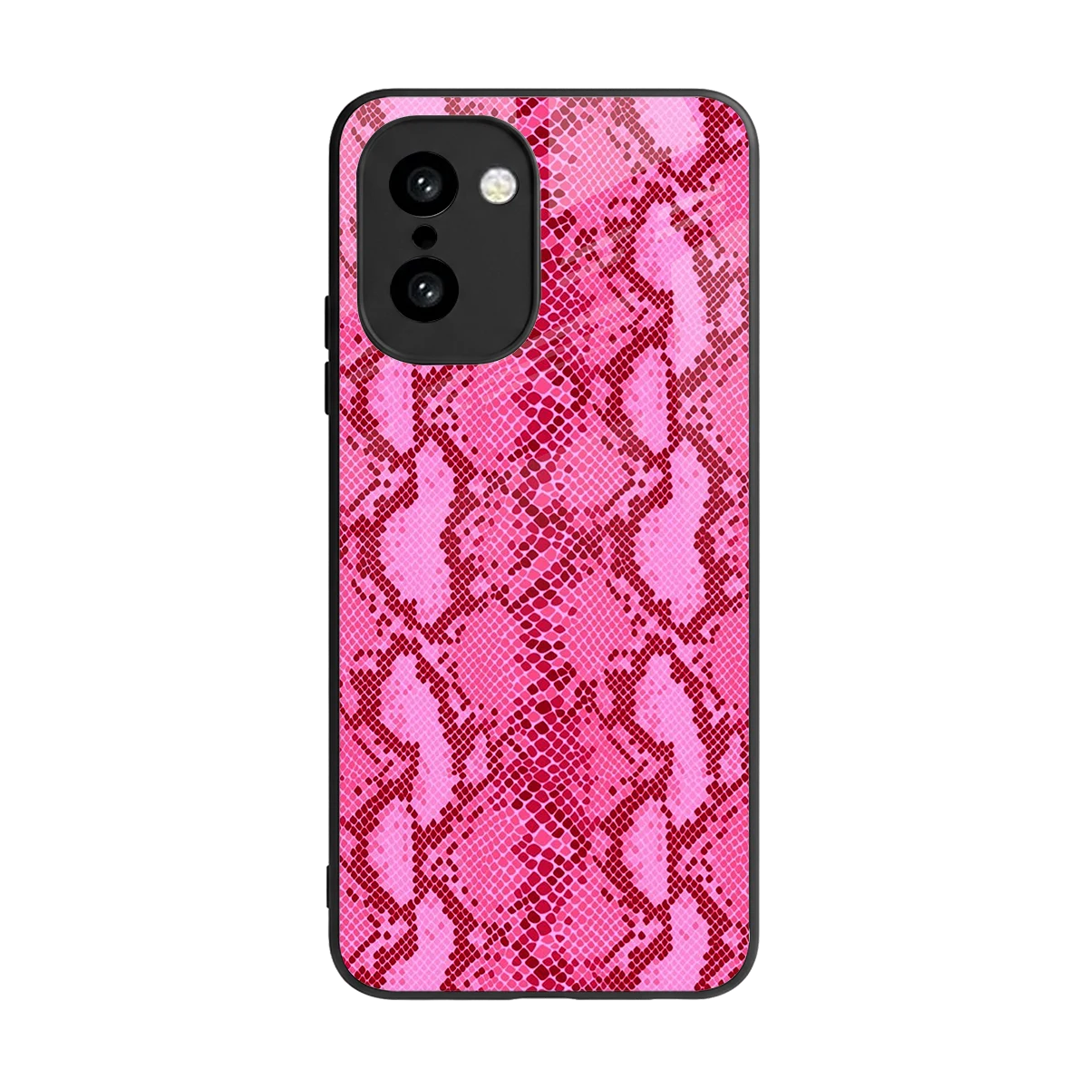 Pink Serpent back phone cover | glass case for oneplus 15r