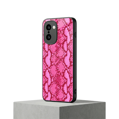 Pink Serpent oneplus 15r mobile cover | shockproof glass phone case