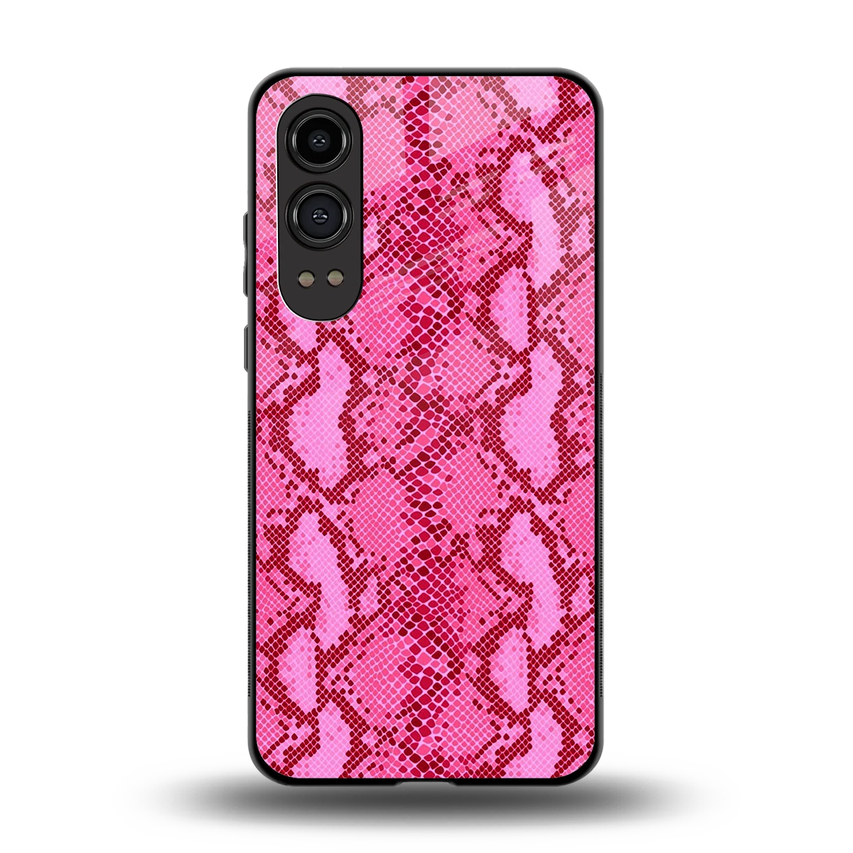 Pink Serpent back phone cover | glass case for oneplus nord ce 4 lite