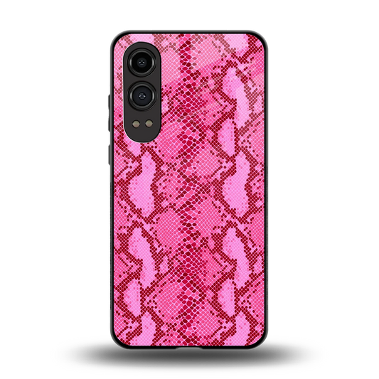 Pink Serpent back phone cover | glass case for oneplus nord ce 4 lite