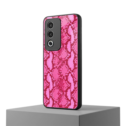 Pink Serpent oppo a3 pro mobile cover | shockproof glass phone case