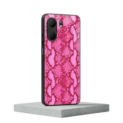 Pink Serpent oppo a5x 5g mobile cover | shockproof glass phone case