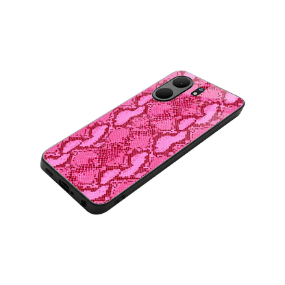 Pink Serpent stylish phone case for oppo a5x 5g | glossy glass and slim fit