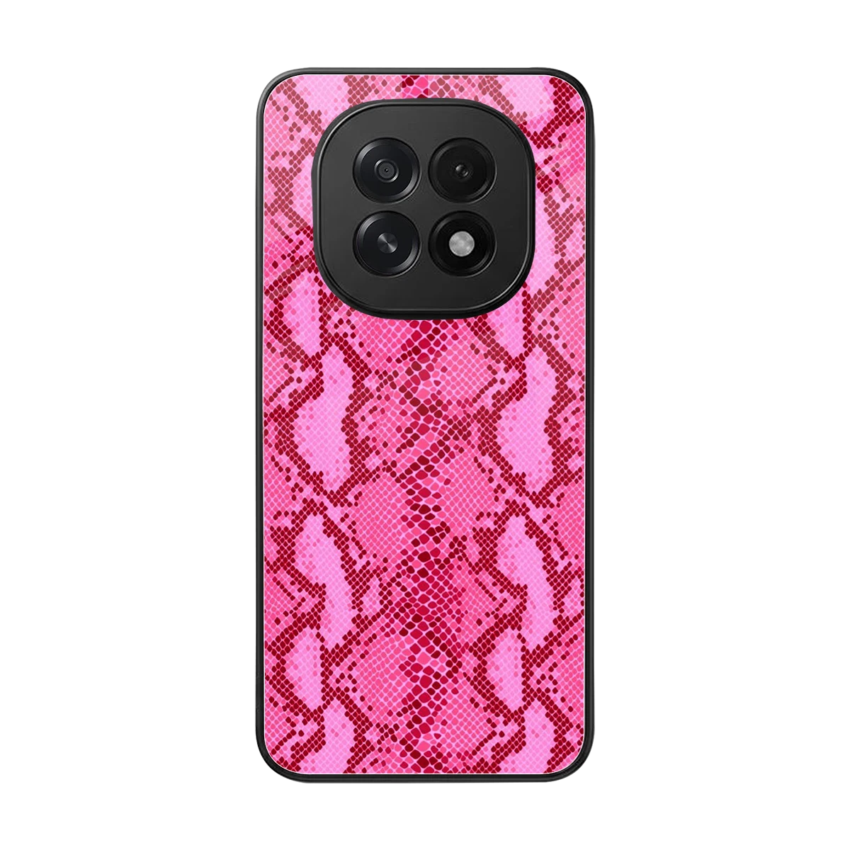 Pink Serpent back phone cover | glass case for oppo f29 5g