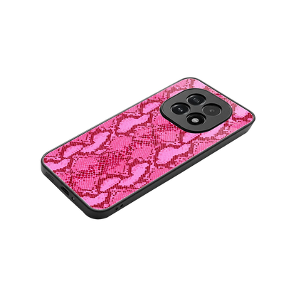 Pink Serpent stylish phone case for oppo f29 5g | glossy glass and slim fit