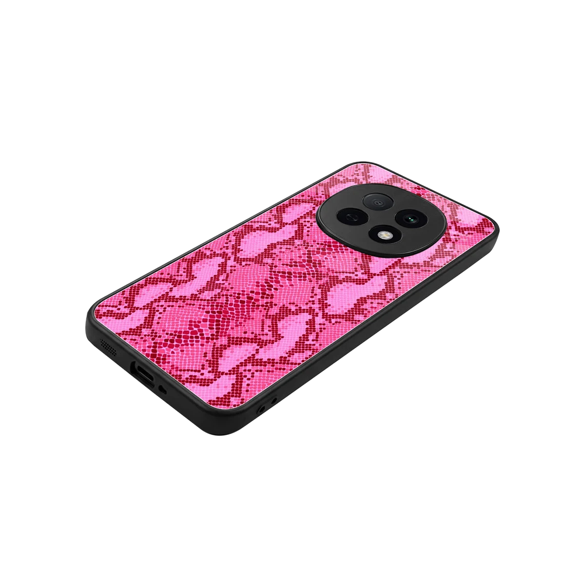 Pink Serpent stylish phone case for oppo f29 pro 5g | glossy glass and slim fit