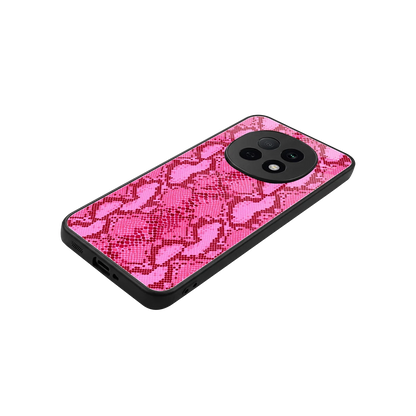 Pink Serpent stylish phone case for oppo f29 pro 5g | glossy glass and slim fit
