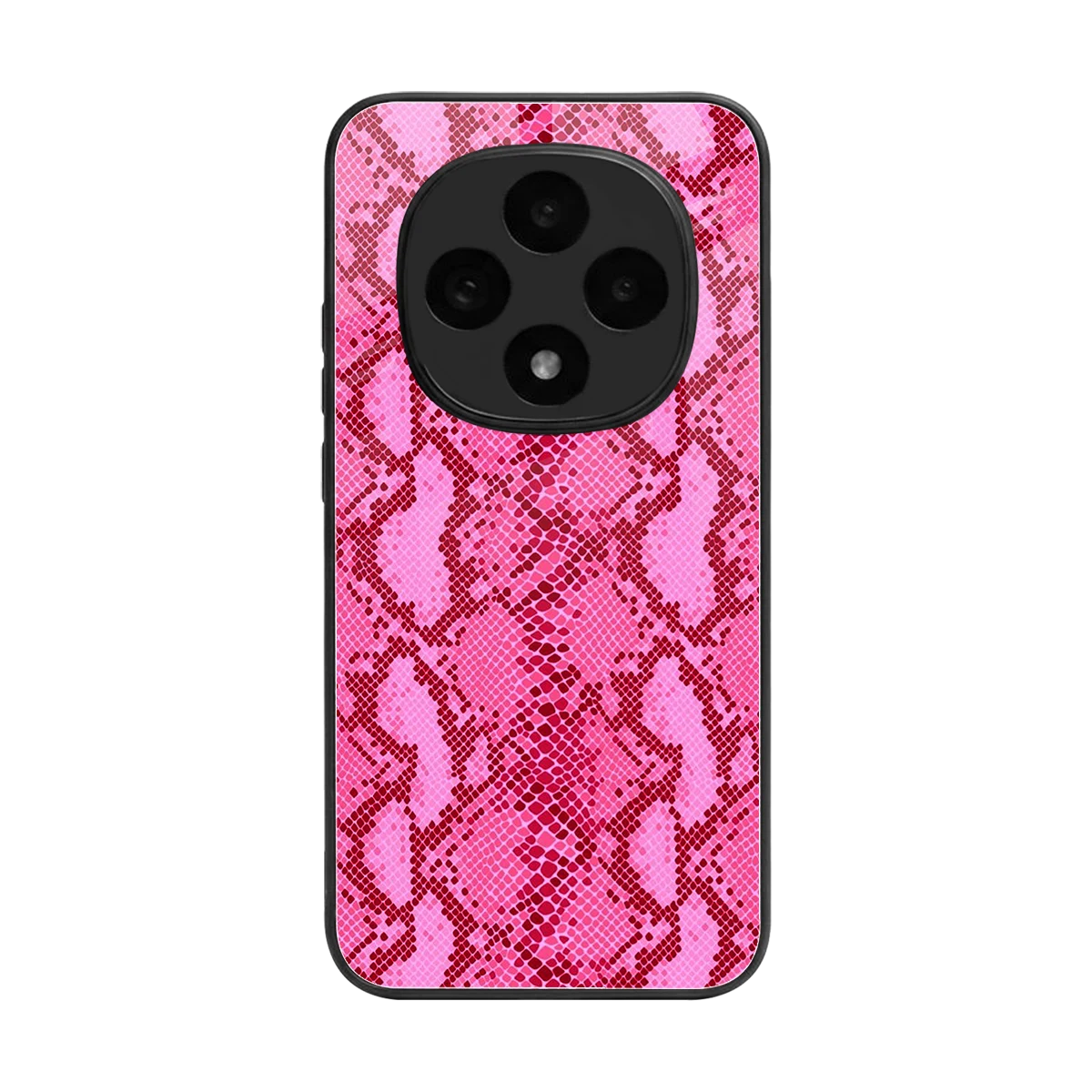 Pink Serpent back phone cover | glass case for oppo f31 pro 5g