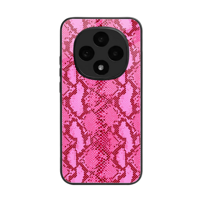 Pink Serpent back phone cover | glass case for oppo f31 pro 5g