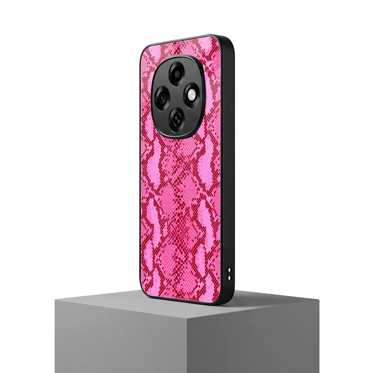 Pink Serpent oppo f31 pro 5g mobile cover | shockproof glass phone case