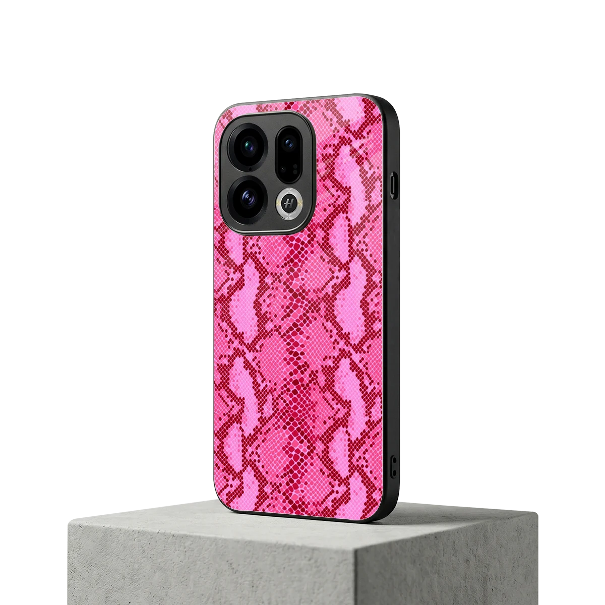 Pink Serpent oppo find x9 mobile cover | shockproof glass phone case