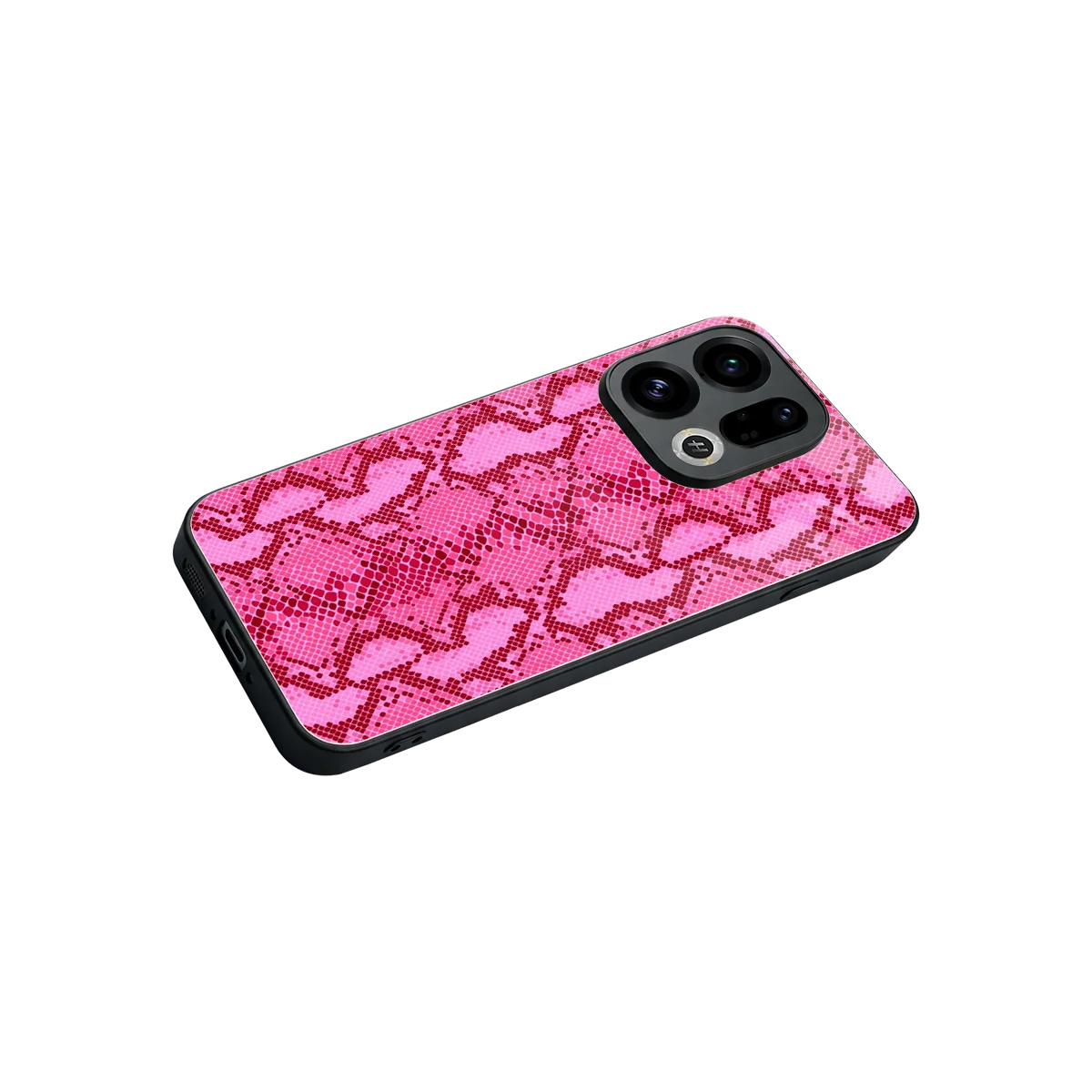 Pink Serpent stylish phone case for oppo find x9 | glossy glass and slim fit
