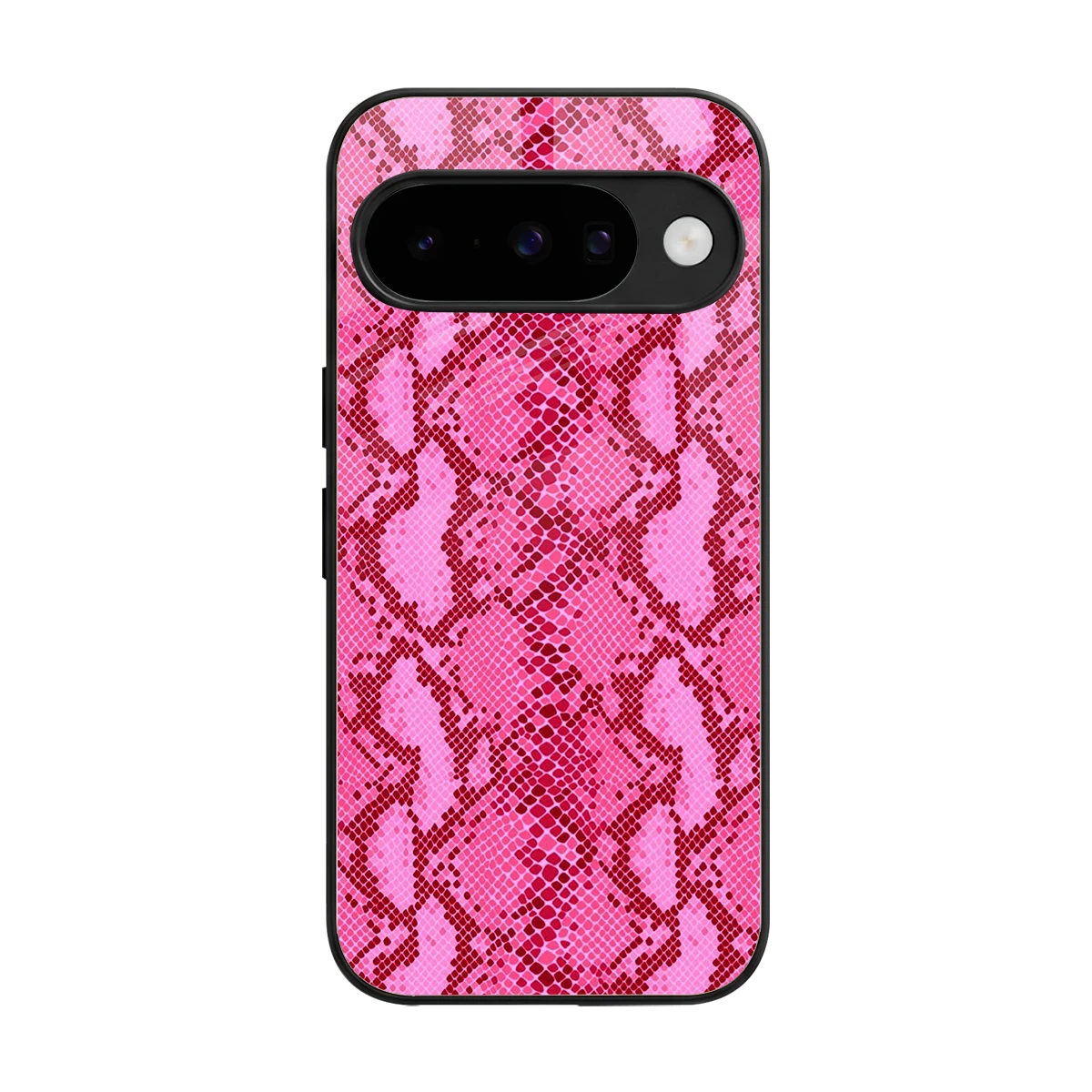 Pink Serpent back phone cover | glass case for google pixel 10