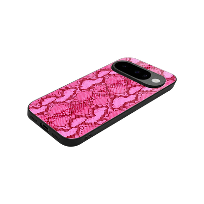 Pink Serpent stylish phone case for google pixel 10 | glossy glass and slim fit