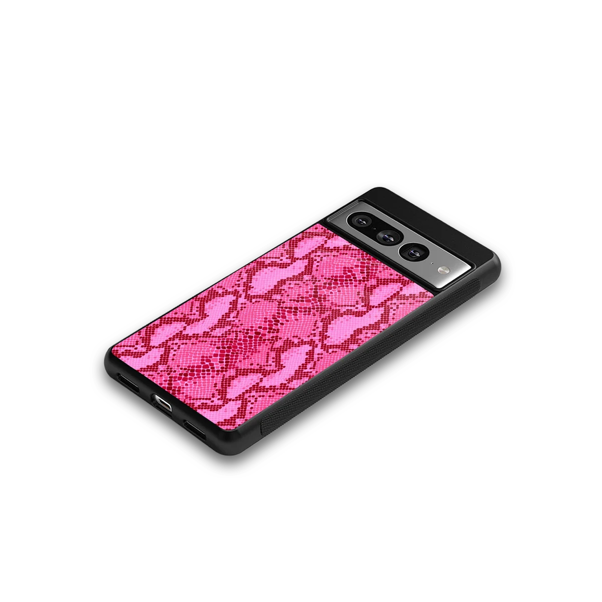 Pink Serpent google pixel 7 pro mobile cover | shockproof glass phone case