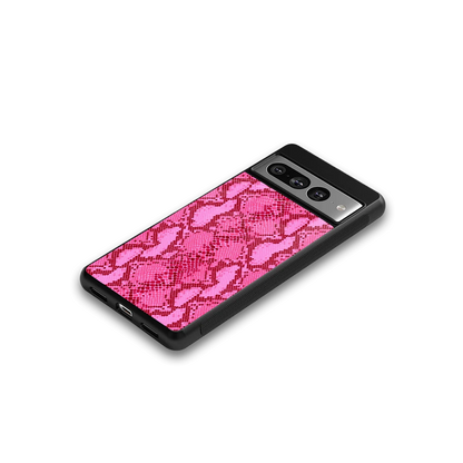 Pink Serpent google pixel 7 pro mobile cover | shockproof glass phone case