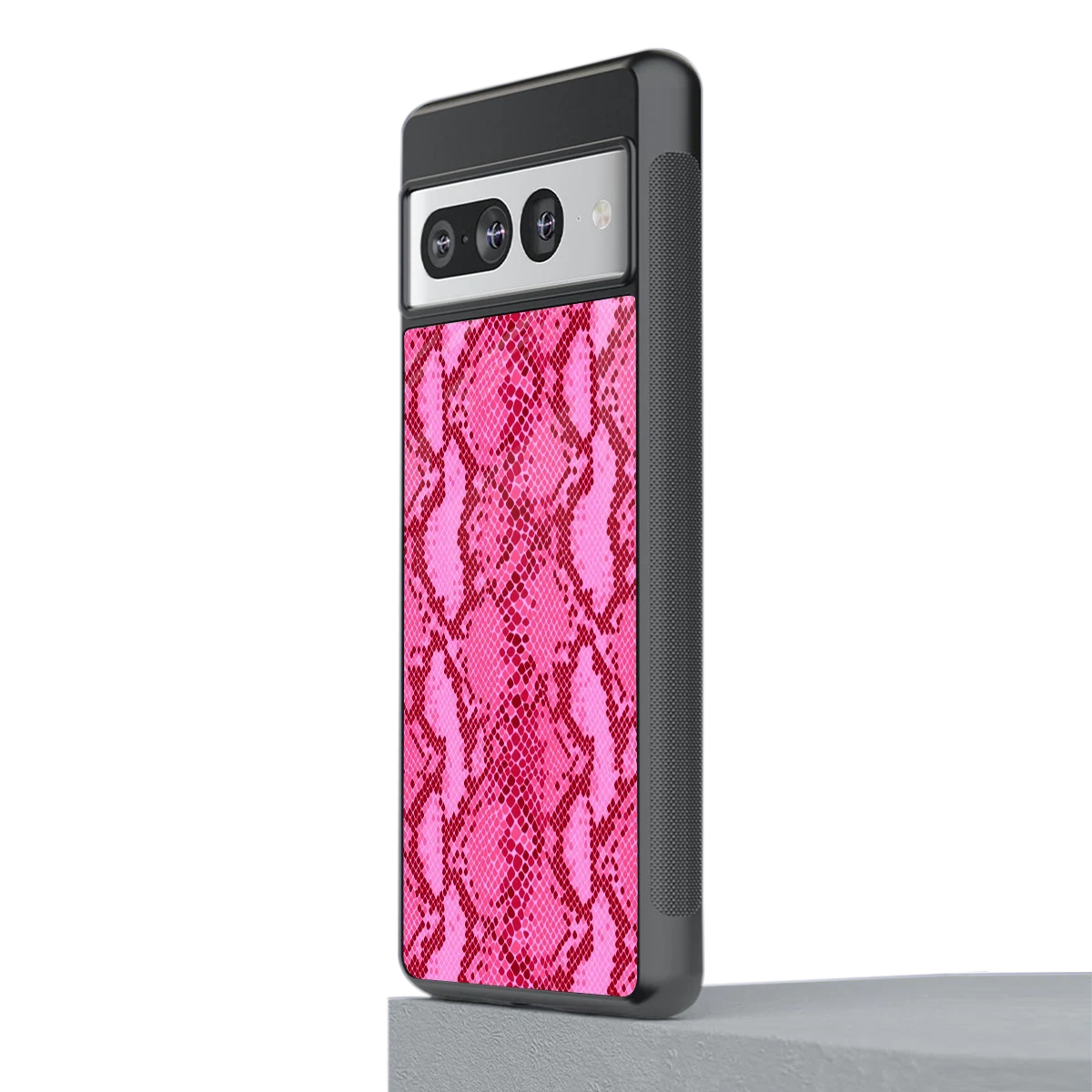 Pink Serpent stylish phone case for google pixel 7 pro | glossy glass and slim fit