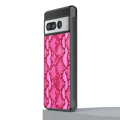 Pink Serpent stylish phone case for google pixel 7 pro | glossy glass and slim fit