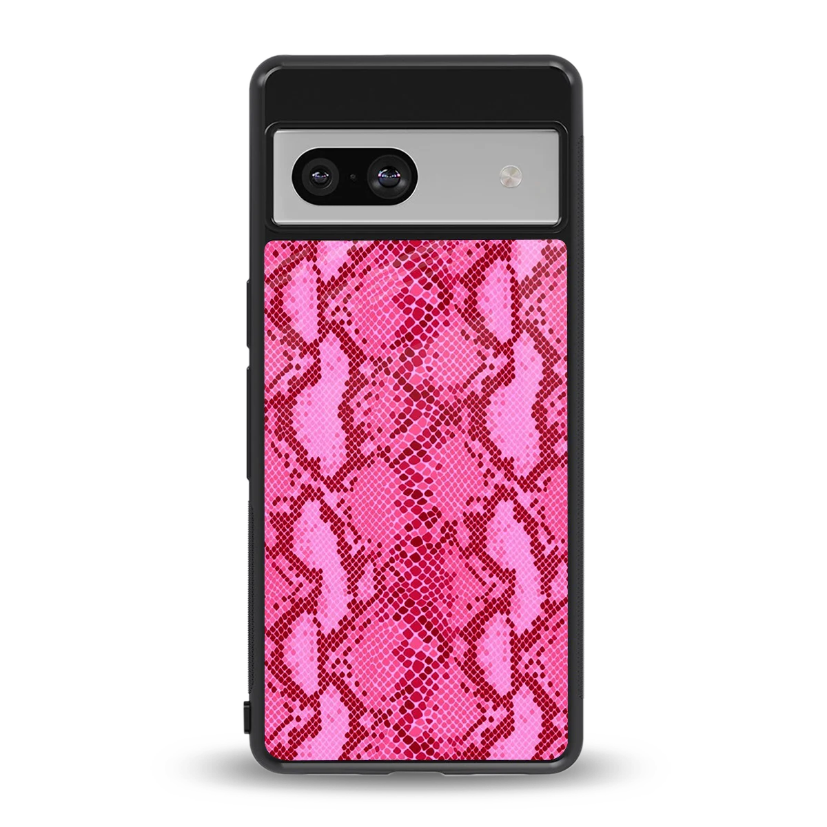 Pink Serpent back phone cover | glass case for google pixel 7