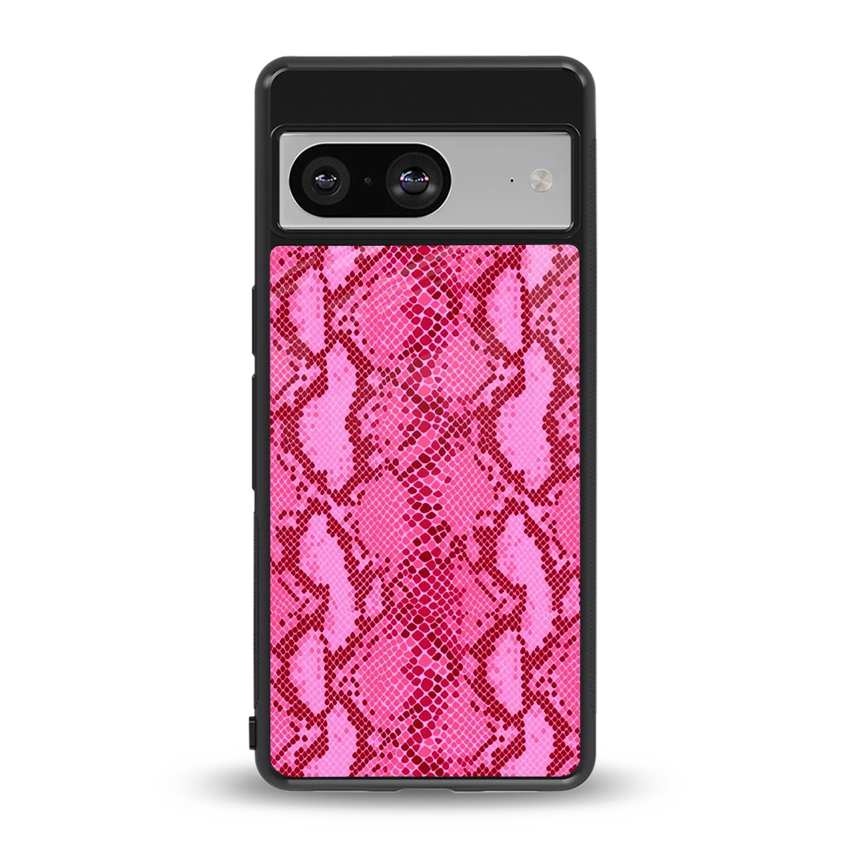 Pink Serpent back phone cover | glass case for google pixel 8