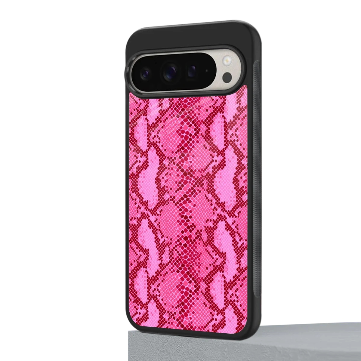 Pink Serpent google pixel 9 pro mobile cover | shockproof glass phone case