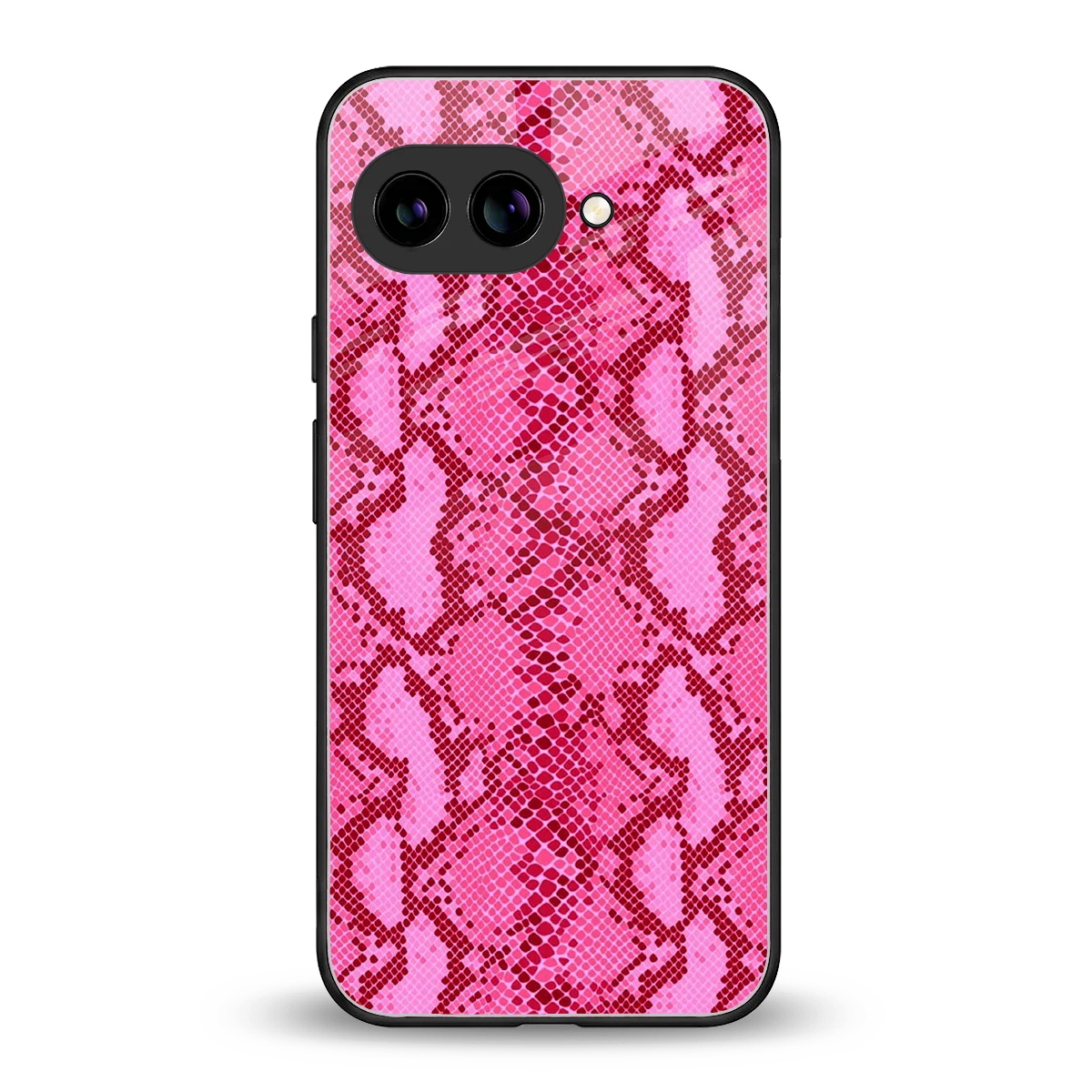 Pink Serpent back phone cover | glass case for google pixel 10a
