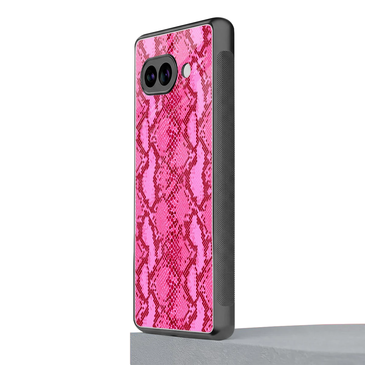 Pink Serpent google pixel 10a mobile cover | shockproof glass phone case
