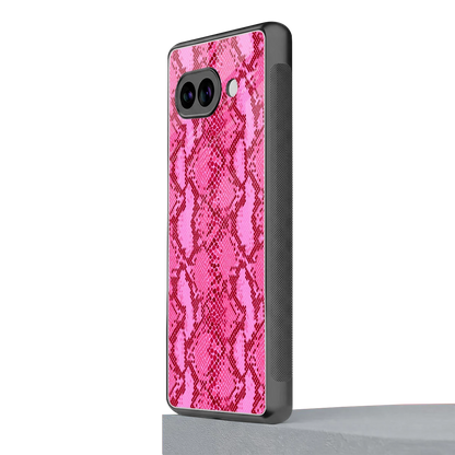 Pink Serpent google pixel 10a mobile cover | shockproof glass phone case