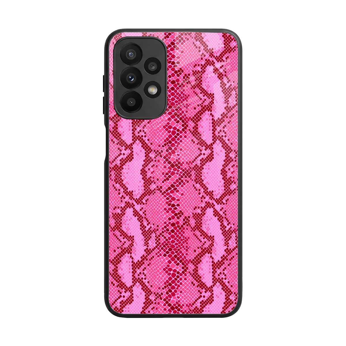 Pink Serpent back phone cover | glass case for samsung galaxy a23