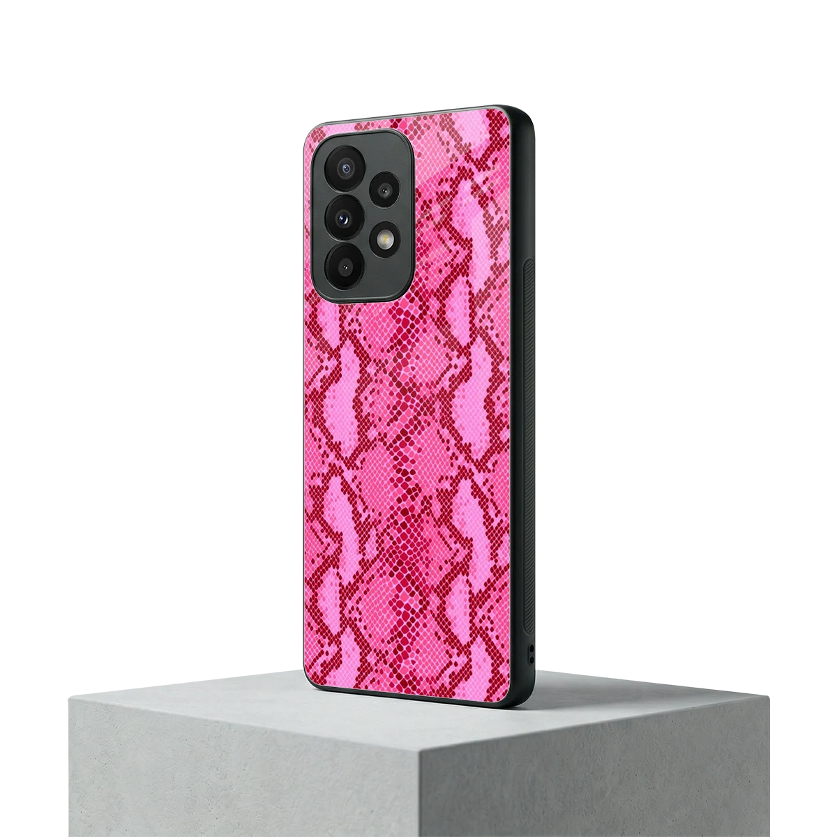 Pink Serpent samsung galaxy a23 mobile cover | shockproof glass phone case