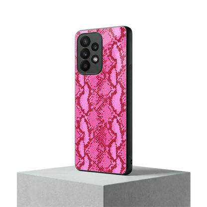 Pink Serpent samsung galaxy a23 mobile cover | shockproof glass phone case