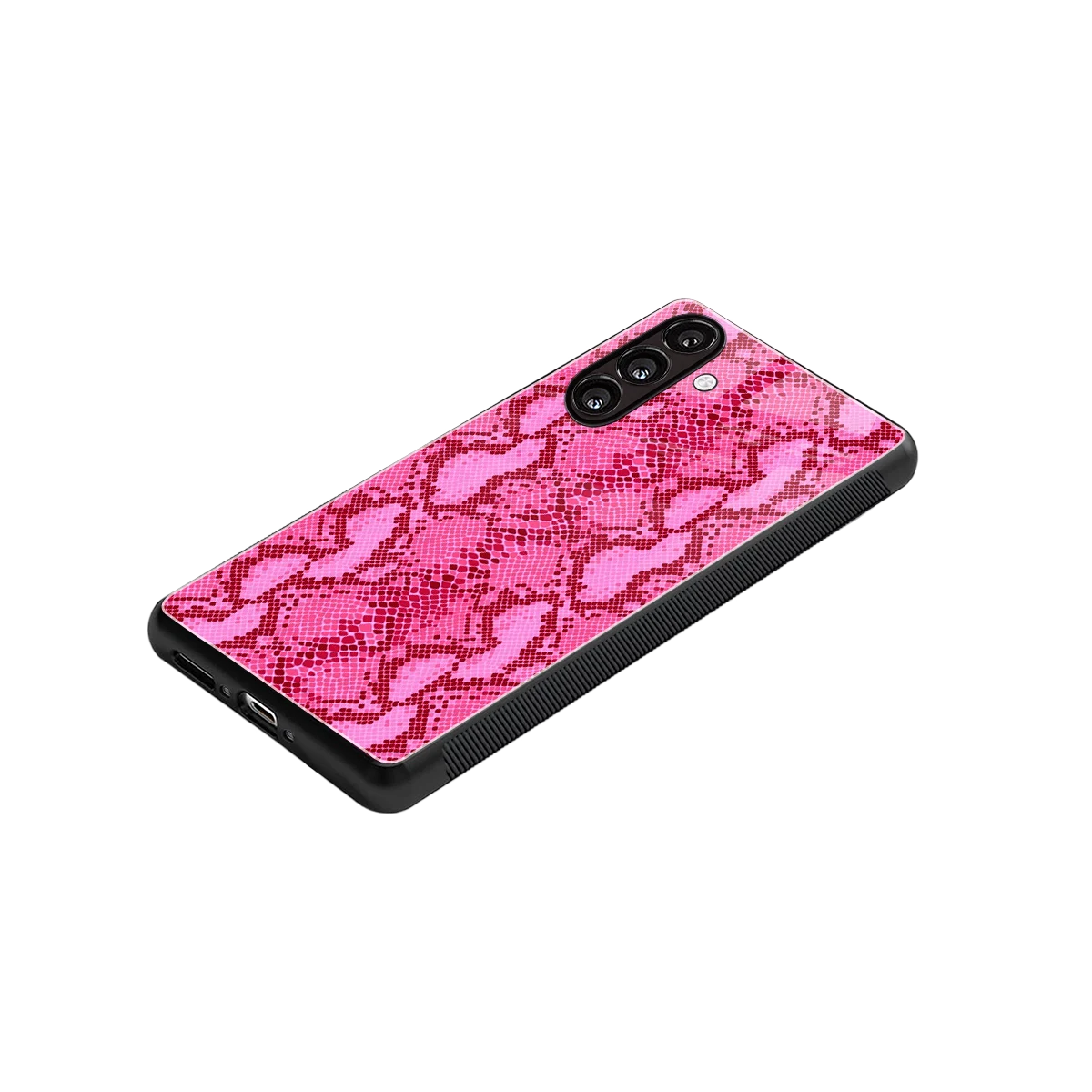 Pink Serpent stylish phone case for samsung galaxy a16 5g | glossy glass and slim fit