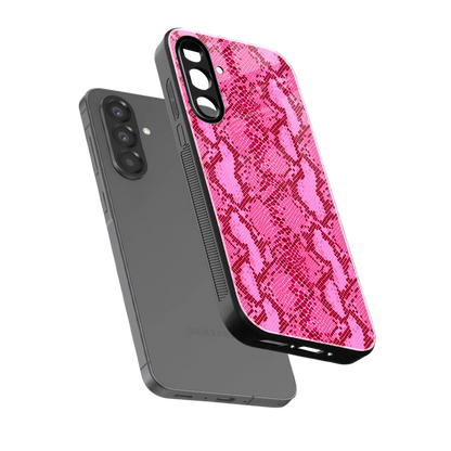 Pink Serpent sleek samsung galaxy a17 5g cover with tempered glass back and TPU edges