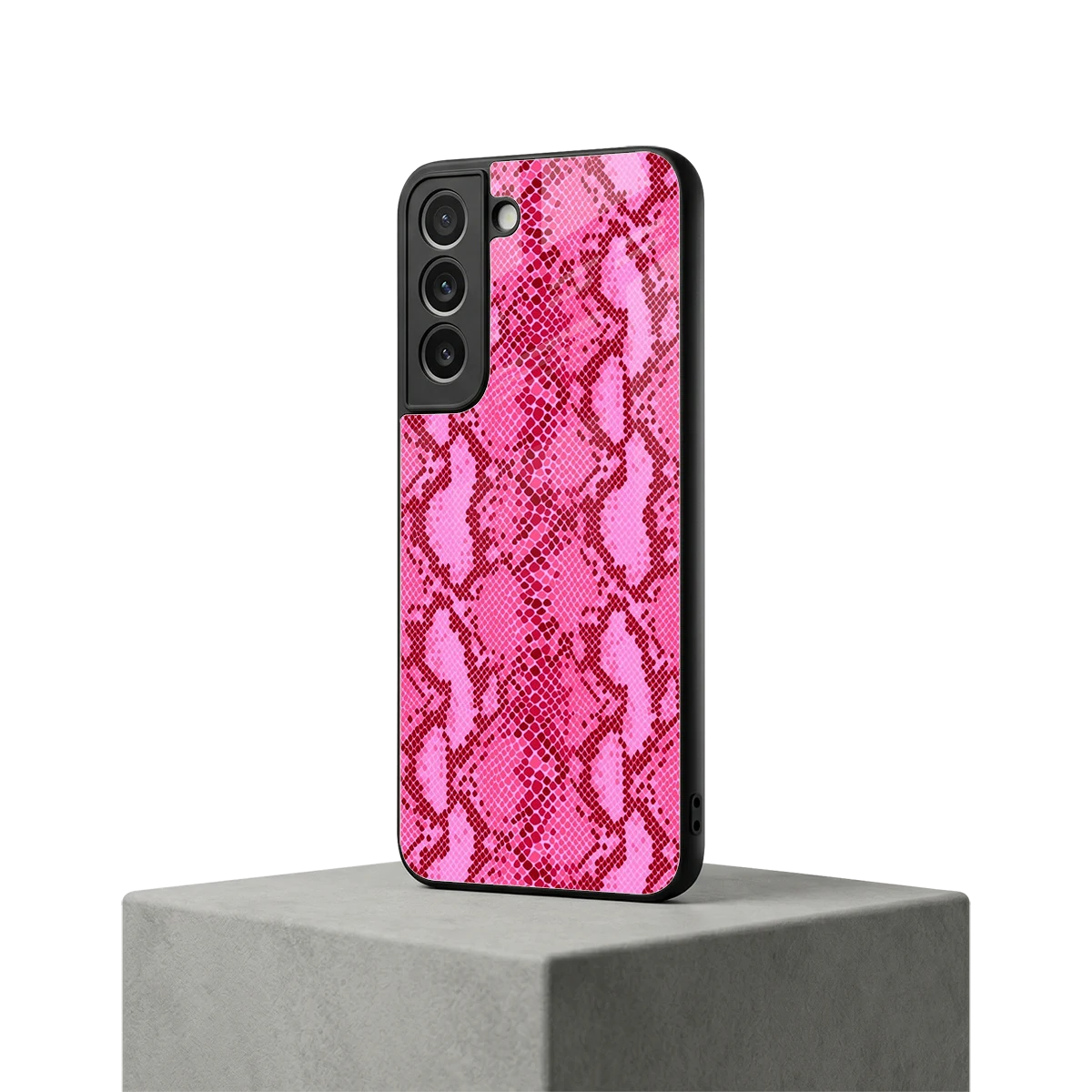 Pink Serpent samsung galaxy s22 mobile cover | shockproof glass phone case