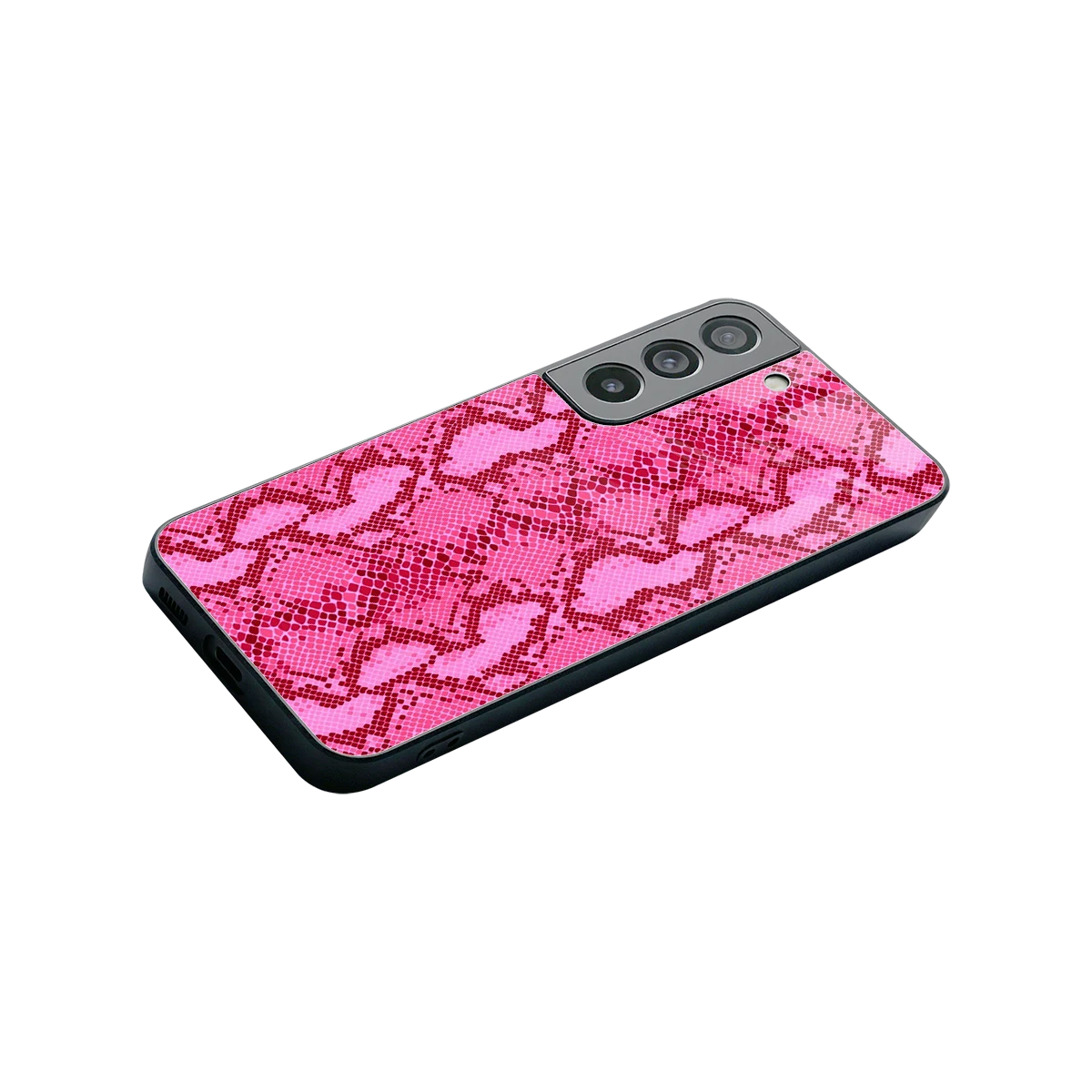 Pink Serpent stylish phone case for samsung galaxy s22 | glossy glass and slim fit