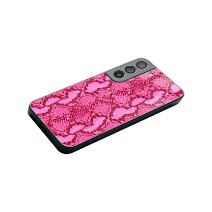 Pink Serpent stylish phone case for samsung galaxy s22 | glossy glass and slim fit