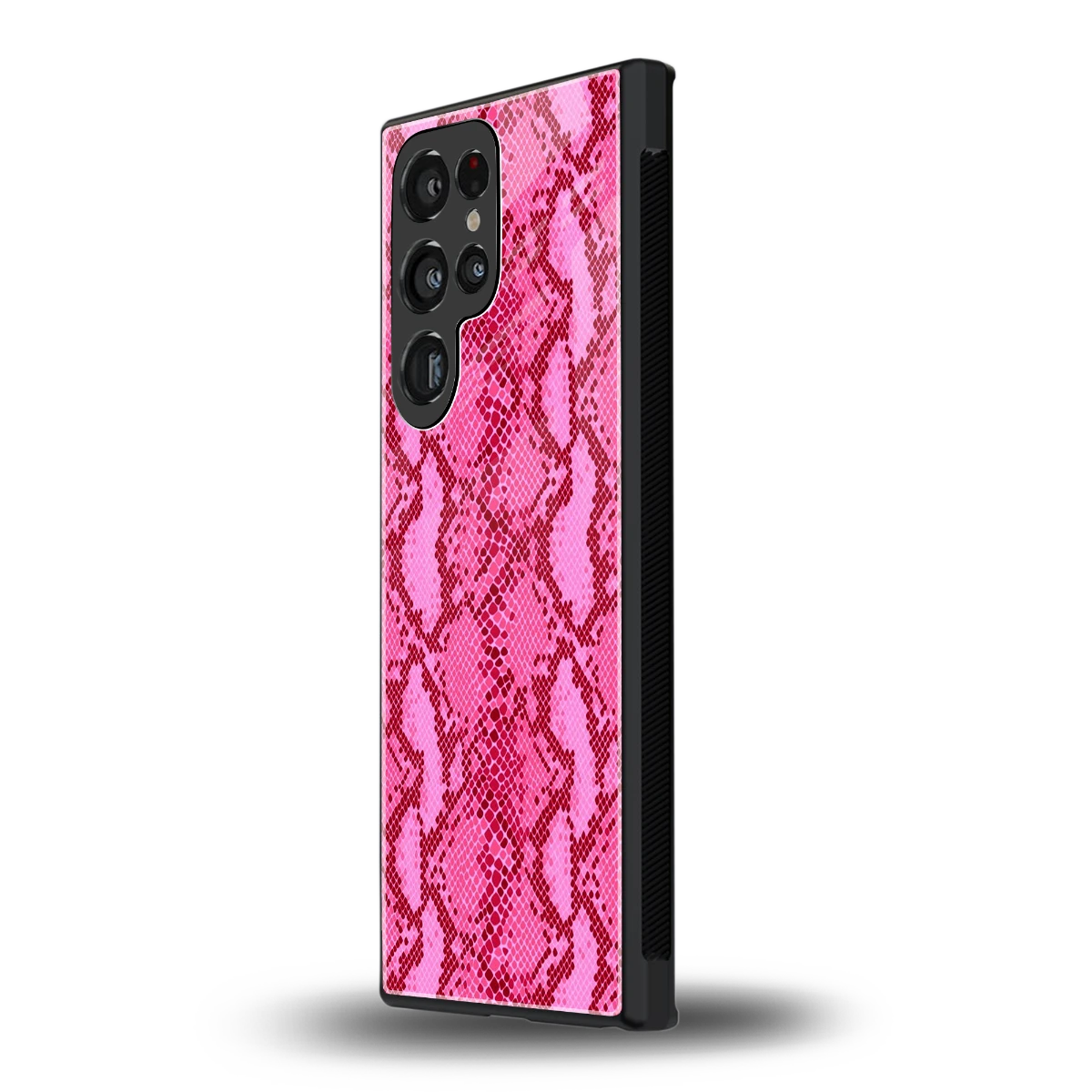 Pink Serpent samsung galaxy s23 ultra mobile cover | shockproof glass phone case