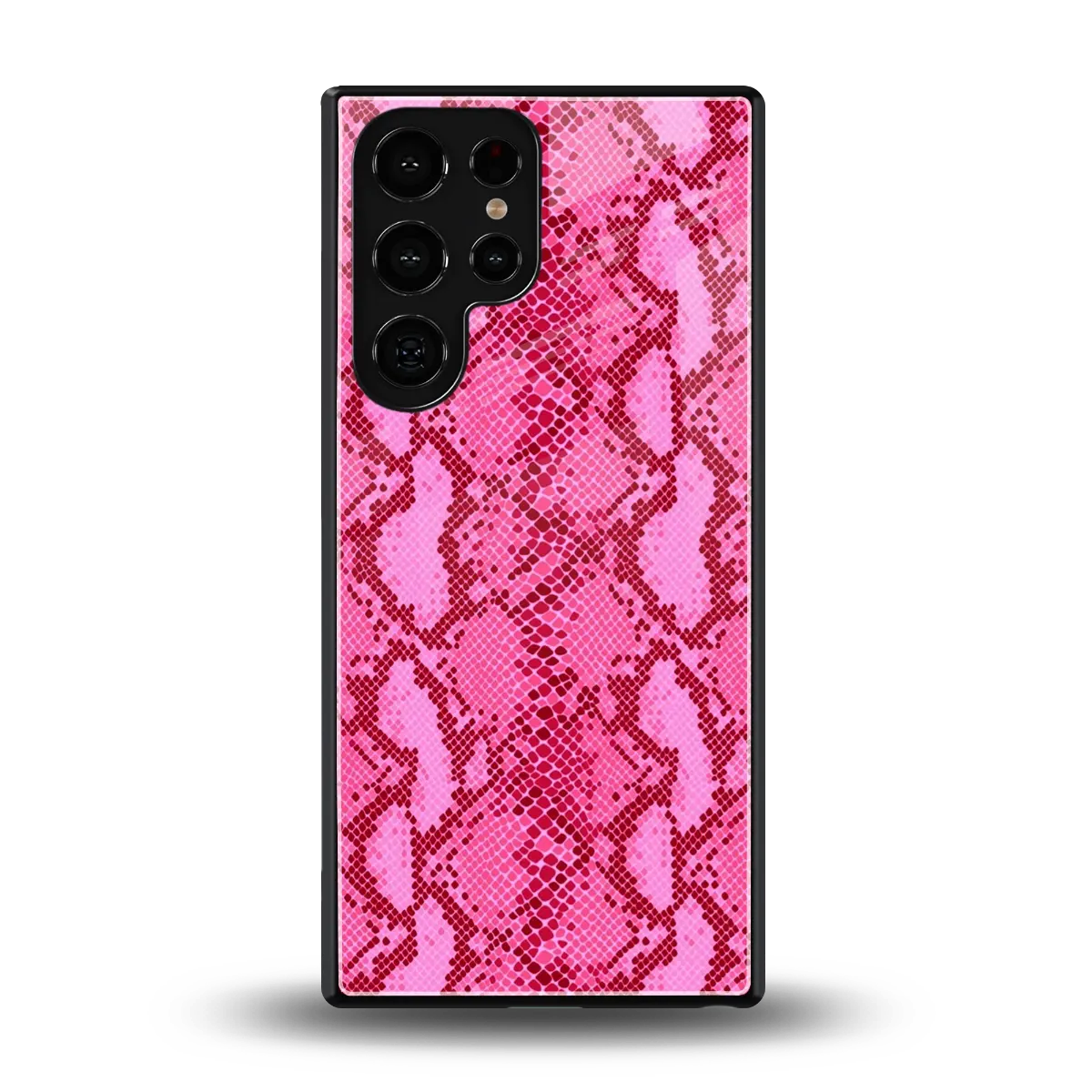 Pink Serpent back phone cover | glass case for samsung galaxy s25 ultra