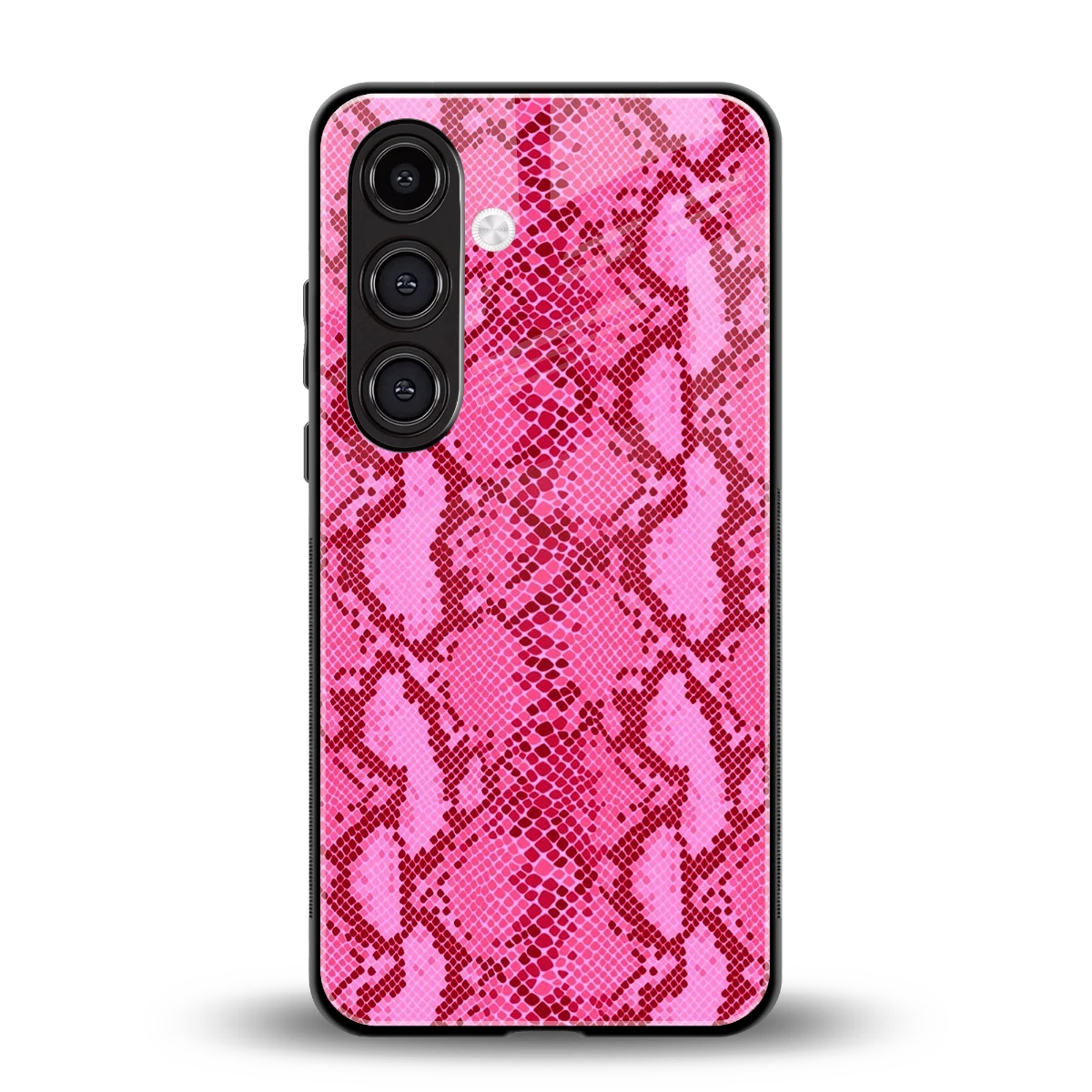 Pink Serpent back phone cover | glass case for samsung galaxy s24