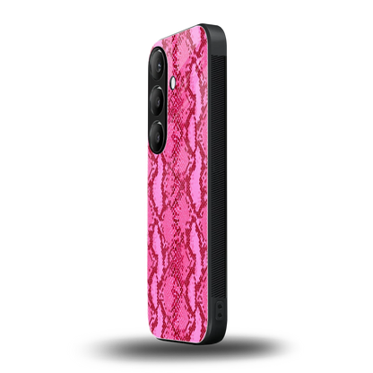 Pink Serpent samsung galaxy s24 mobile cover | shockproof glass phone case
