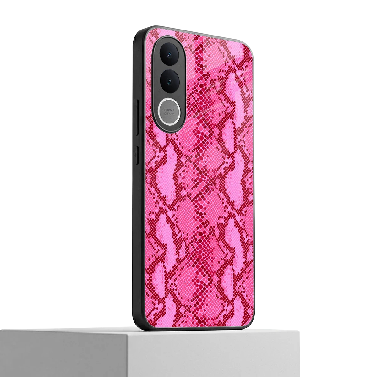 Pink Serpent vivo v70 fe mobile cover | shockproof glass phone case