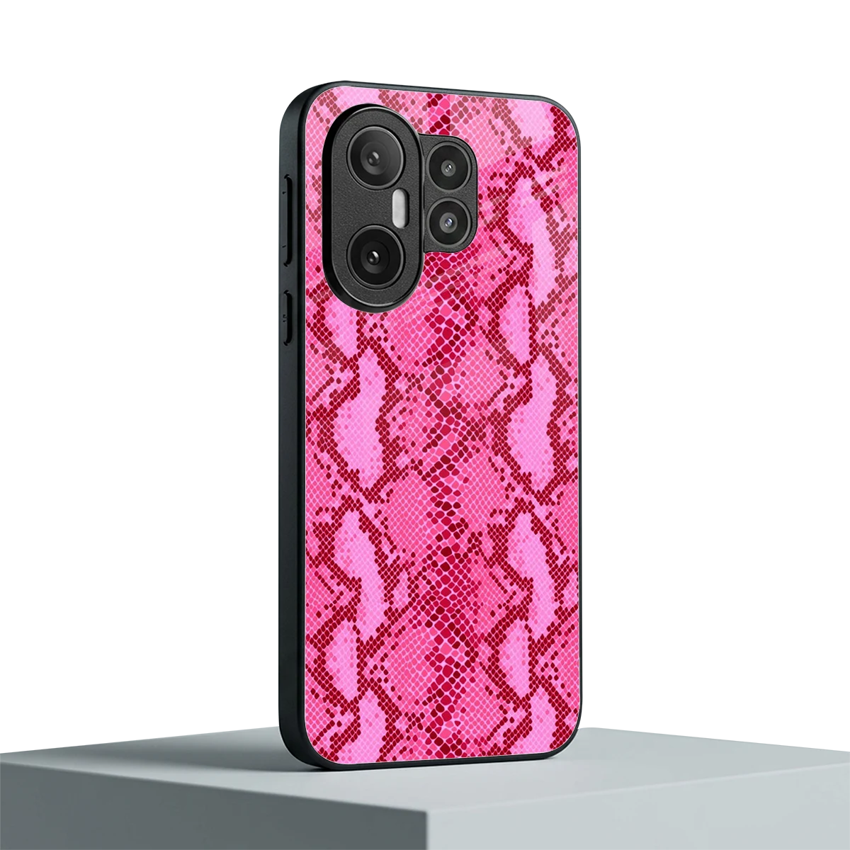 Pink Serpent vivo x200 fe mobile cover | shockproof glass phone case