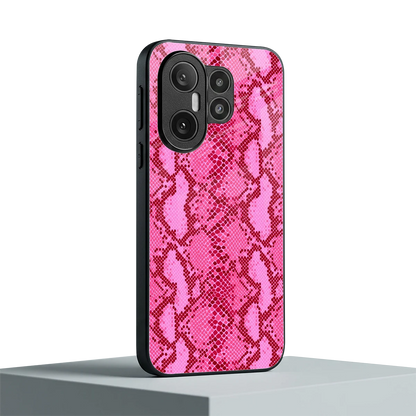 Pink Serpent vivo x200 fe mobile cover | shockproof glass phone case